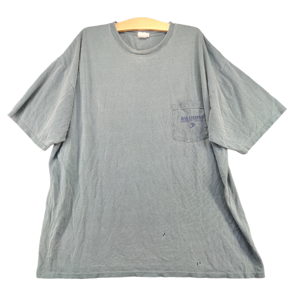 Reel Legends Performance Clothing Men's Green 2XL Short Sleeve Preshrunk Cotton